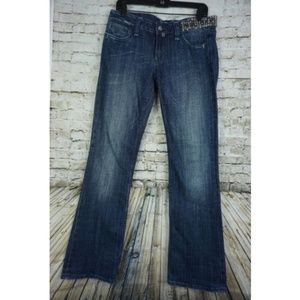 Miss Me Cross Crystal Boot Cut Jeans